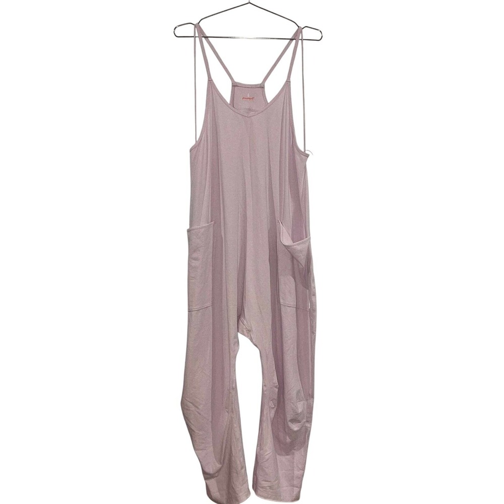 NWT Free People Movement Hot‎ Shot Body Romper Rose Quartz Women Sz M Workout